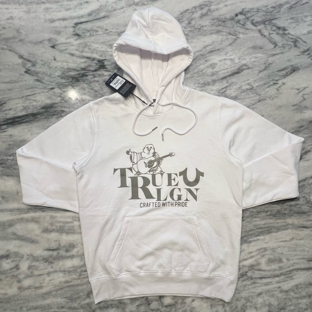 White True Religion Hoodie Size: Medium
